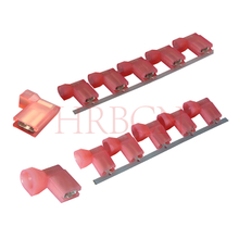 Terminale di disconnessione a bandiera femmina completamente isolato da 4,8 mm (AWG 22-18)