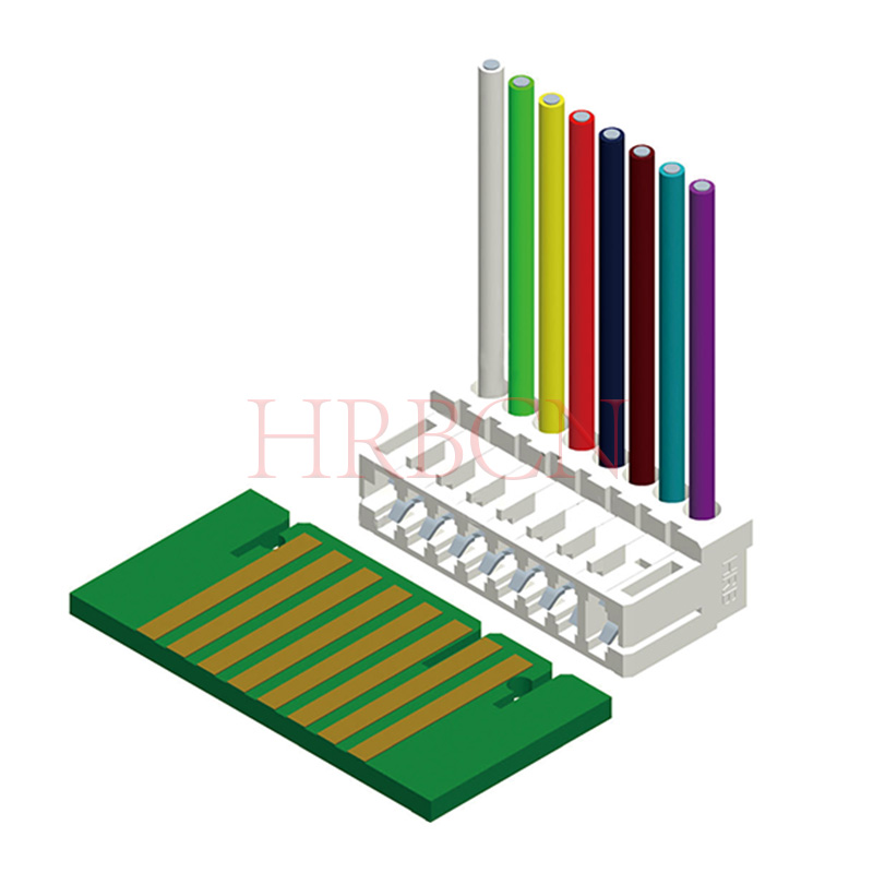 Connettore IDC RAST da 2,5 mm con parete laterale HRB M7239R e M7239 