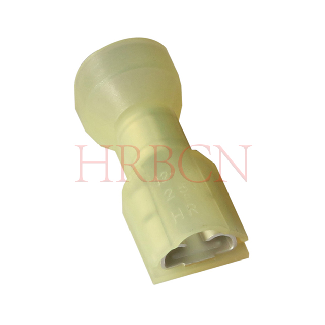Terminale di disconnessione femmina isolato dritto HRB M6350 6,35 mm 0,250 ' AWG12-10
