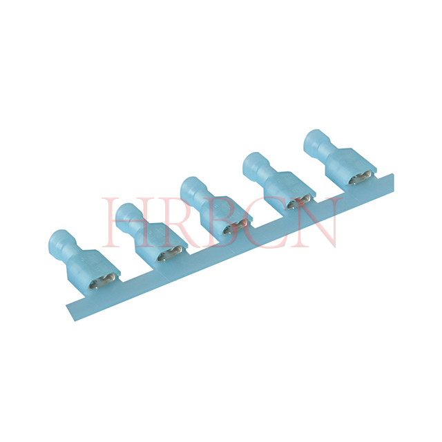 Terminale di disconnessione femmina isolato dritto HRB M6350 6,35 mm 0,250 ' AWG16-14