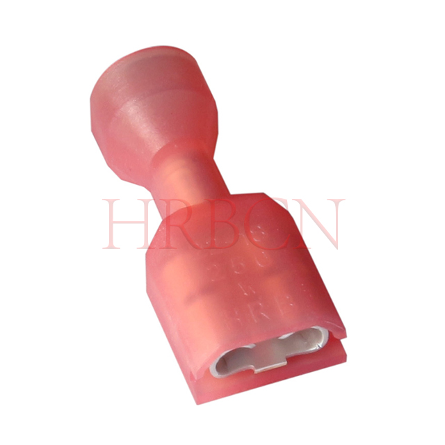 Terminale di disconnessione femmina isolato dritto da 6,35 mm 0,250 pollici AWG22-18 - Connettore HRB