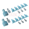 Terminale maschio isolato dritto da 6,35 mm AWG16-14
