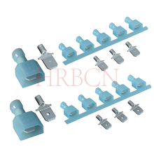 Terminale maschio isolato dritto da 6,35 mm AWG16-14
