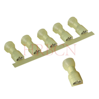 Terminale di disconnessione femmina isolato dritto HRB M6350 6,35 mm 0,250 ' AWG12-10