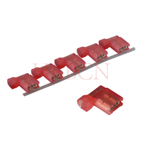 Terminale di disconnessione femmina isolato a bandiera HRB M7600 6,35 mm 0,250 ' AWG22-18