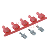 Terminale maschio isolato dritto 6,35 mm(0,205') AWG22-18 0,32-0,82 mm² 