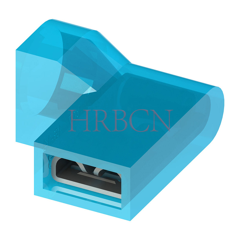 Terminale HRB 187 bandiera blu Terminale per pressatura a freddo completamente isolato AWG#16-14 