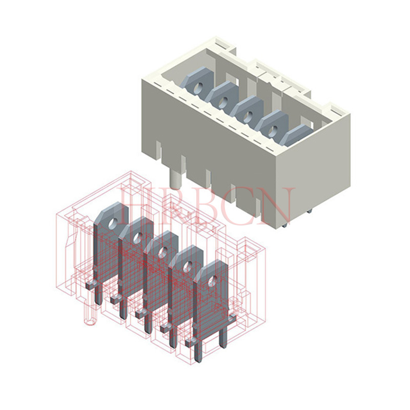 Connettore con intestazione RAST da 5,0 mm M9404 perno dritto