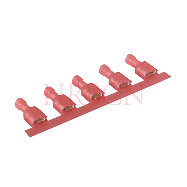 Terminale di disconnessione femmina isolato dritto da 6,35 mm 0,250 pollici AWG22-18 - Connettore HRB