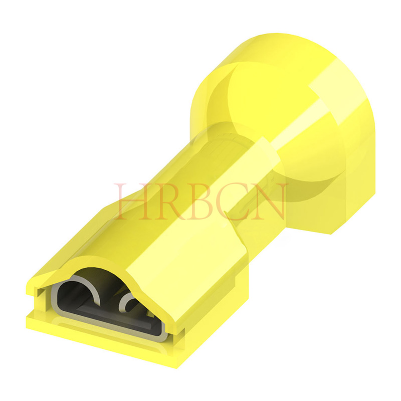 Terminale a disconnessione rapida con linguetta da 6,35×0,5 mm, dimensioni 250, giallo AWG#10-12