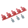Terminale maschio isolato dritto 6,35 mm(0,205') AWG22-18 0,32-0,82 mm² 