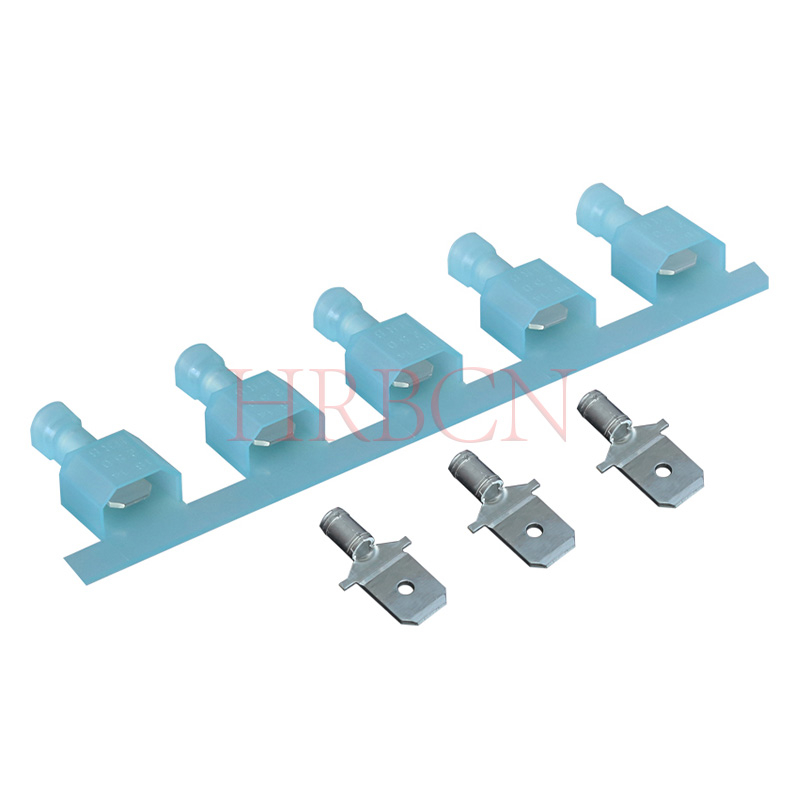 Terminale a disconnessione rapida maschio in nylon da 6,35 × 0,8 mm, diametro 4,06 mm