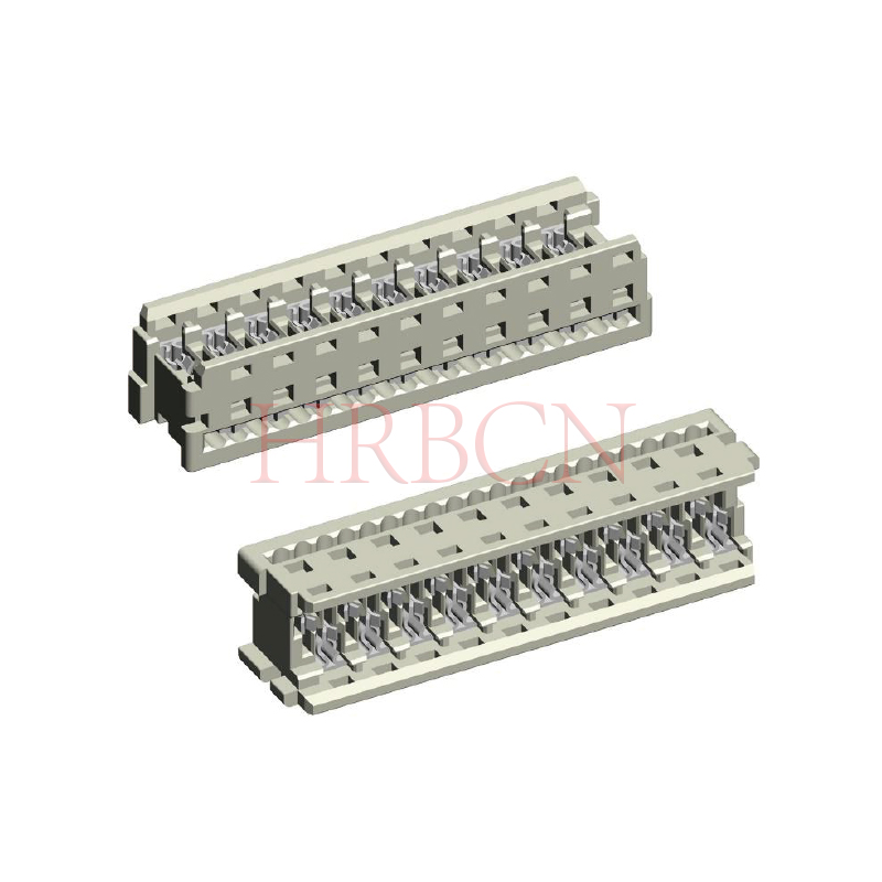 M1270-2xN-W Passo IDC 1,27 verticale per cavo a nastro