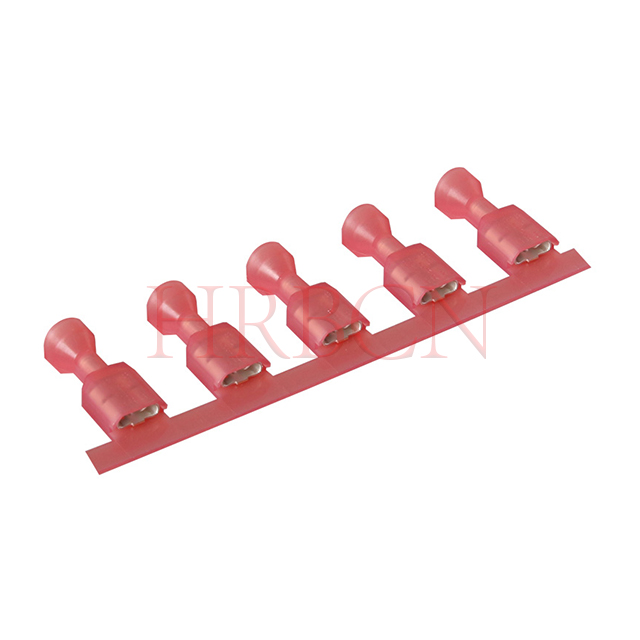 Terminale di disconnessione femmina isolato dritto da 6,35 mm 0,250 pollici AWG22-18 - Connettore HRB