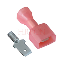 Terminale pressato a freddo maschio in nylon HRB 187 con dimensioni del cavo AWG n. 22-18