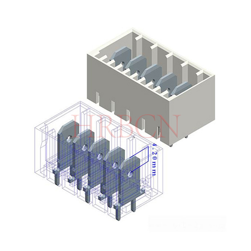 Connettore con intestazione RAST da 5,0 mm M9409 Pin dritto