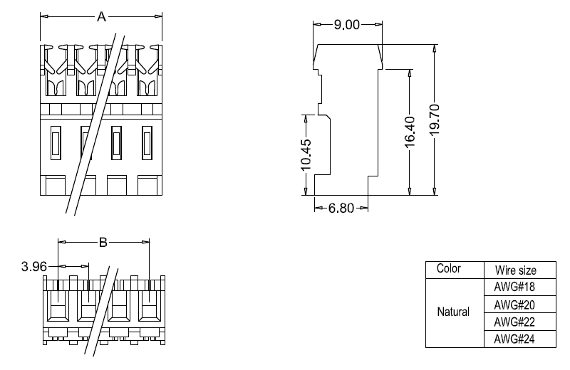Dimensioni IDC M7060(I)-NR
