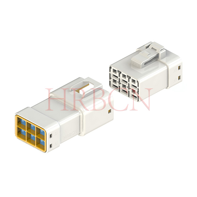 Connettore filo-cavo impermeabile automatico a 2 file HRB da 6,35 mm 