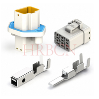 Connettori elettrici impermeabili da cavo per montaggio a pannello con passo da 6,35 mm HRB 