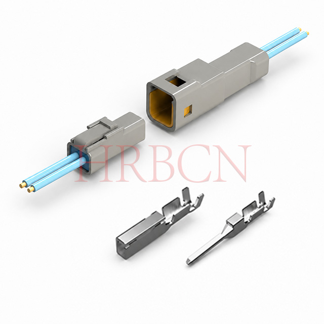 Connettori elettrici impermeabili filo-filo a fila singola passo 2,0 mm