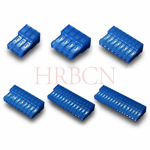 Connettore ad estremità chiusa IDC HRB 2.54 senza linguette polarizzanti